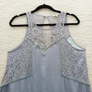 Tank Top Sz M Dusty Lavender Coquette Unconventional Lace Boho Babydoll Fairy